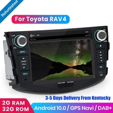 Android 2+32GB Car Stereo Radio GPS Navi DVD USB FM BT For Toyota RAV4 2006-2012
