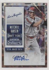 2015 Panini Contenders Draft Ticket Cracked Ice 11/23 Mitchell Hansen Auto 0c2