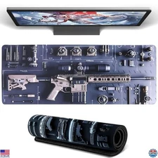 Extra-Large Military Gaming Mouse Pad - Tactical Desk Mat for Keyboard & Gear