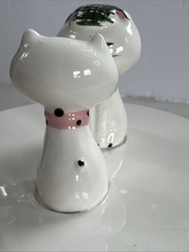 1958 Vintage HOLT HOWARD Cozy Kitten Cat Cottage Käse 2 Stck. Behälter Glas Schale - Bild 18 von 23