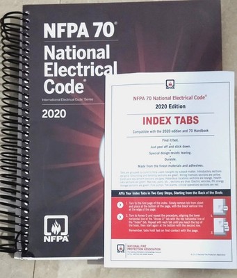 NFPA 70 National Electrical Code 2020 Edition Spiral + Index Tab