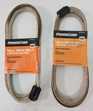 (2)PowerCare 1001 588 238 1/2"x105.875x46" Poulan Pro Husqvarna Ariens Deck Belt