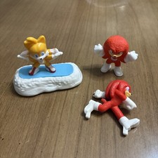 3 McDonald's Happy Meal Toys Sonic 2 Toy 5 Knuckles Tails Hedgehog