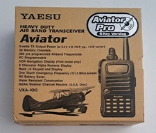 YAESU Aviator Pro VXA-100 Heavy Duty Air Band Transceiver Rare NIB!