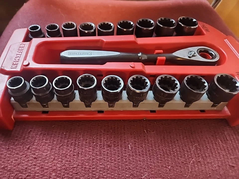 Craftsman Max Access Pass Thru Socket Set Metric And Standard Sae 31415 L-AB - Image 2 of 4