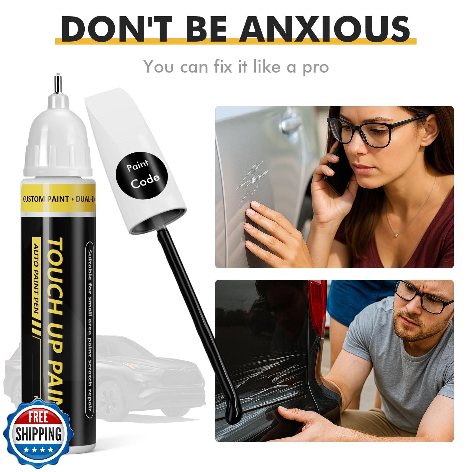 Pholeon (Flame Red (PR4) Car Touch Up Paint for Dodge Ram, Car Paint Scratch 