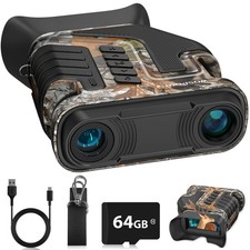 4K Night Vision Goggles - 48MP Photo, 10X Optical  8X Digital Zoom, 1015FT V...