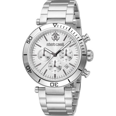Uhr Roberto Cavalli RC5G128M0045 Herren Chronograph Edelstahl Armband Edelstahl