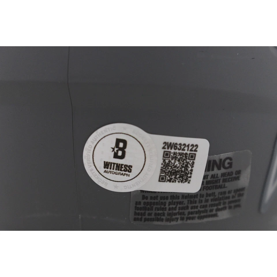 Warren Sapp Autographed Tampa Bay Buccaneers Slate Mini Helmet Beckett 50193 - Image 3 of 4