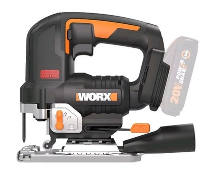 WORX WX542.9 - Akku Stichsäge 20V, Pendelhub, werkzeuglos, bürstenloser Motor