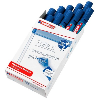 edding 380 Flipchart-Marker blau 1,5 - 3,0 mm, 10 St.