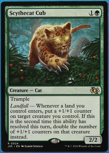 Scythecat Cub Foundations Jumpstart NM Green Rare MTG CARD (ID# 506764) ABUGames - Picture 1 of 2