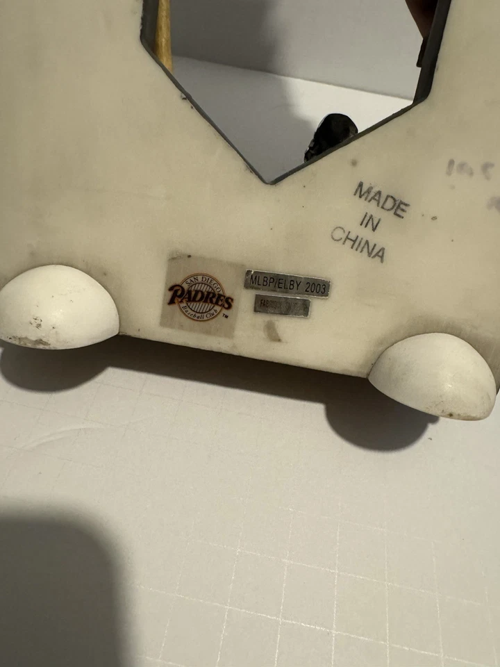 San Diego Padres 2003 MLB Baseball Clock Display Figurine – Vintage Padres - Image 2 of 3