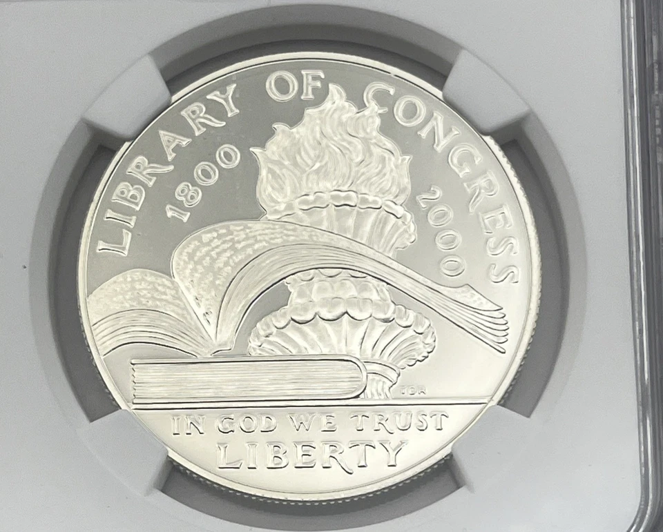 2000 P $1 Library Of Congress PF 69 Ultra Cameo  - Image 2 of 4