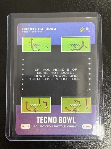 2026 Bo Jackson Battle Arena TECMO BOWL Battlefoil Overflow Draw BPL15 - SSP