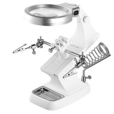 LED Light Helping Hands Magnifying Glass 3X/4.5X w/ 360  Adjust Third Hand Solder