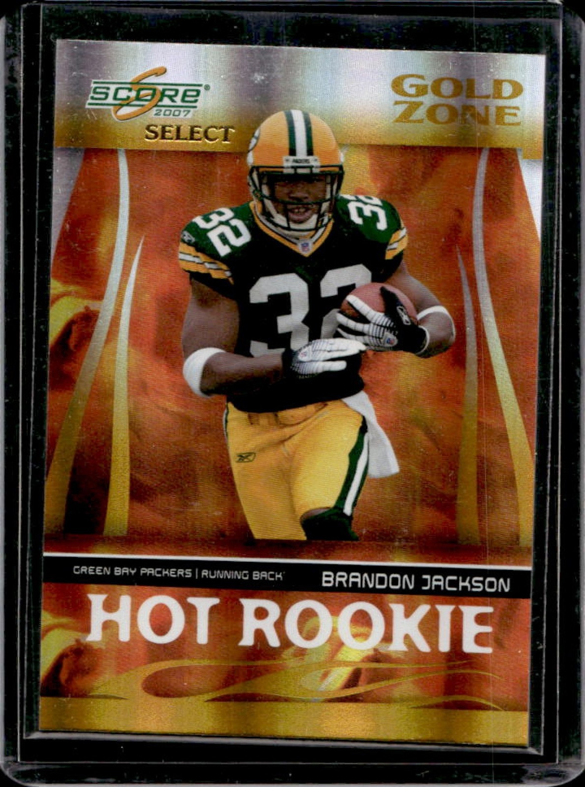 Brandon Jackson Score Select Hot Rookies #HR16 Gold Zone