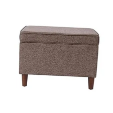  Home Decor | Dinah Collection Modern Storage Ottoman | Ottoman with Brown