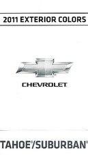2011 Chevrolet Tahoe And Suburban Color Selector Paint Guide Brochure - Chevy