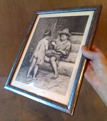 Eugene de Blaas Print Family Portrait The Good Brother Framed Wall Art