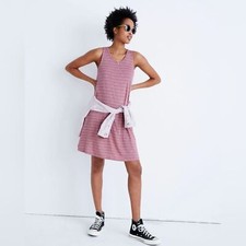 Madewell Highpoint Tank Shift Preppy Mini Dress in Chapin Stripe Size Medium
