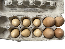 Children's Wooden Play Eggs - 10 Eggs