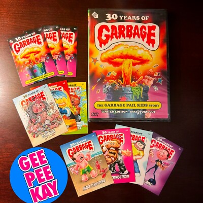 Garbage Pail Kids Promo Card Set + DVD 30 Years of Garbage Documentary VERY RARE