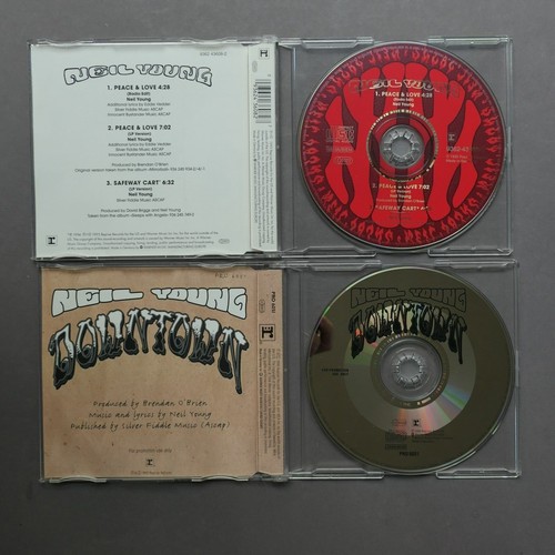 2 x Maxi-CD Neil Young – Peace & Love Reprise & Downtown (Promo) PRO 6051 MINT- - Bild 7 von 7