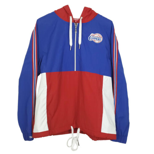 LA Clippers Mitchell & Ness NBA Jacket Womens S Small Light Weight Red Blue NWT - Afbeelding 1 van 6