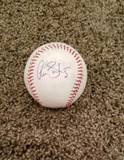 Adrian Sanchez Signed  mlb Baseball.