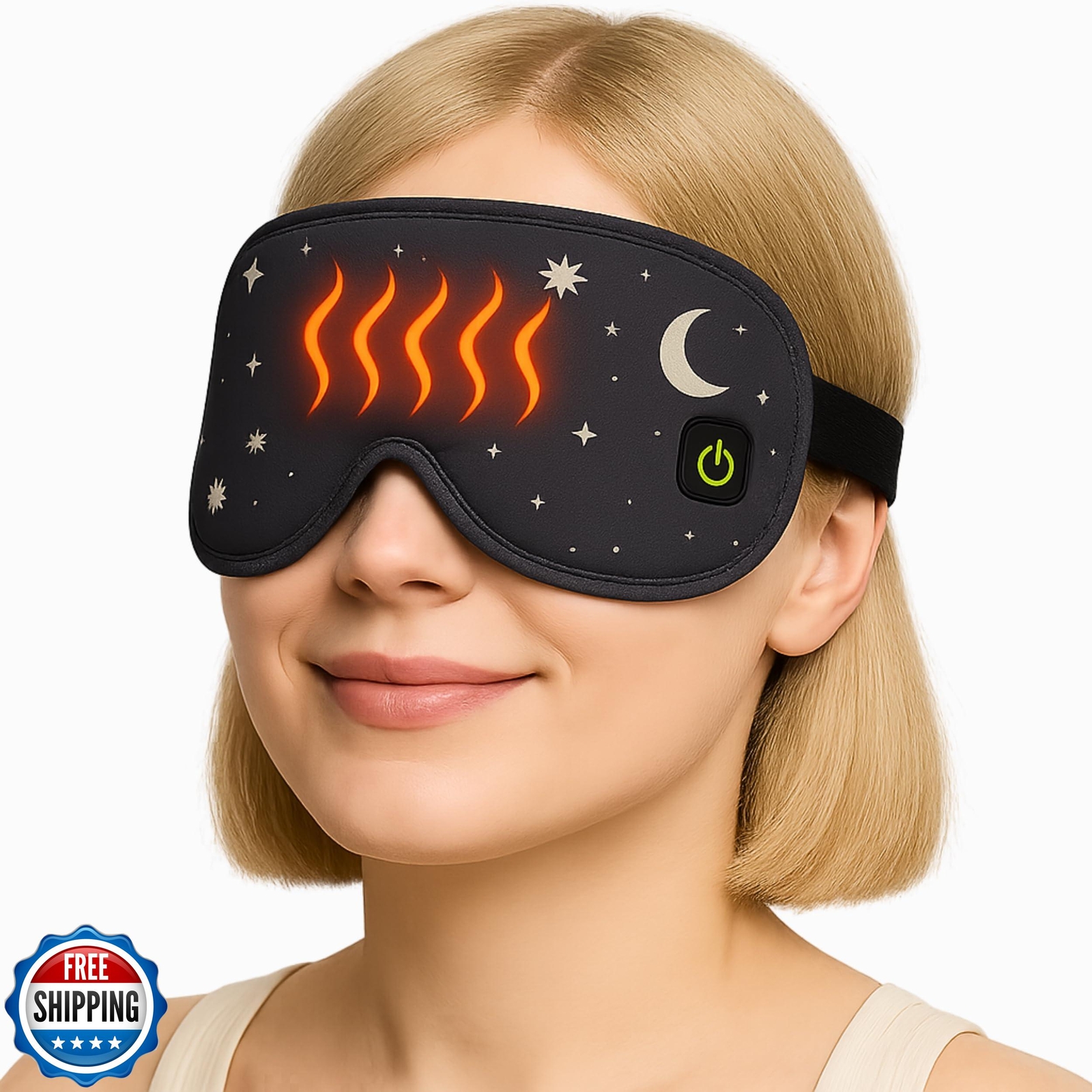 Soothing Heated Eye Mask for Dry Eyes, Migraine & Puffiness Relief-image