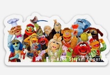 Vtg 80s Style Muppet Show Sticker Decal Kermit Miss Piggy Fozzie Animal