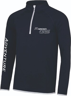 R1200GS Funktion Zipper Pullover Shirt f BMW Fans Motorrad Rallye Exclusive GS