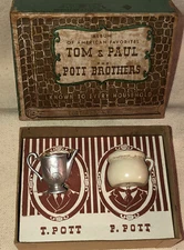 Tom & Paul The Pott Brothers Vintage 1940 Fishlove & Co. Souvenir Of Cortland NY