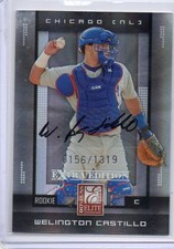  2008 Donruss Elite Wellington Castillo Autograph RC 0156/1319 Auto