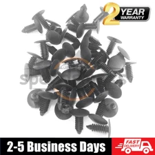 100X 8mm Bumper Clips Auto Car Hole Plastic Rivets Fastener Fender Push Pin NEW