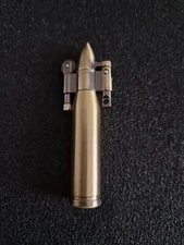 Bullet Lighter Flint Grinding Wheel Keychain Metal Vintage Trench Style Lighter