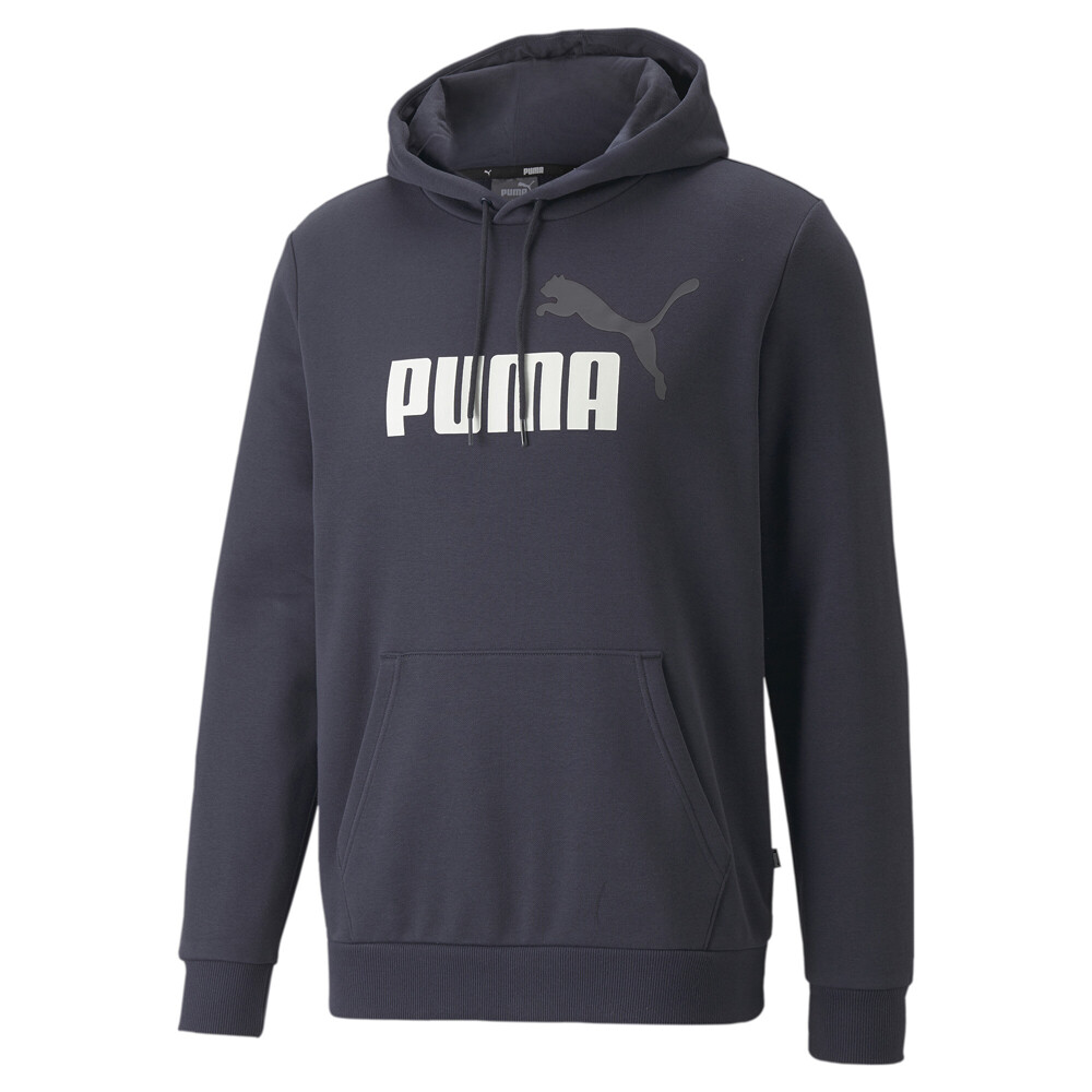 Puma Essentials  Logo Pullover Hoodie Mens Blue Casual Outerwear 84684943