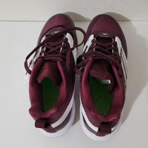 Adidas Icon 8 Baseball Cleats Maroon & White IG7093 - Size 9.5 - Picture 9 of 10