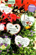 CROSS STITCH CHART PLASTIC CANVAS PLANT POKES SAY IT WITH FLOWERS 540G