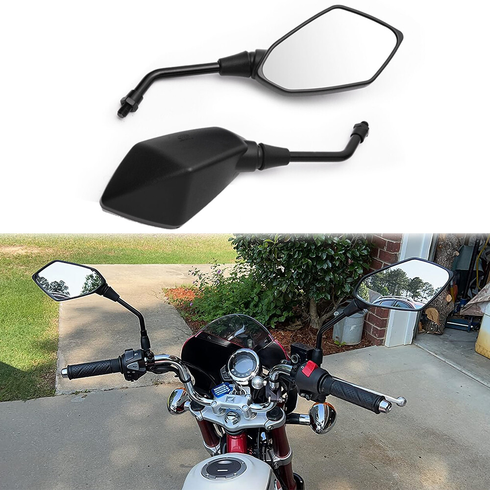 2x Black Motorcycle Rear View Mirror For Honda Monkey Z125M Z125MA
