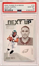 2020 Panini Playbook Next Up Jalen Hurts #12 PSA GEM MINT 10