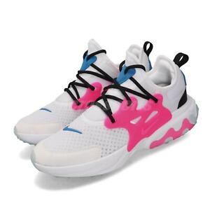 white pink and blue nike shoes