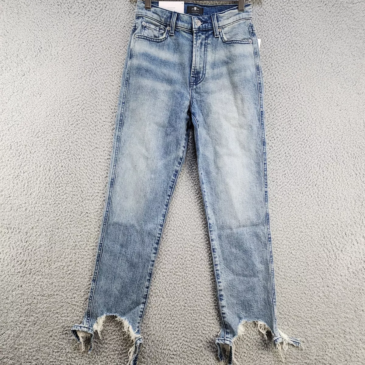 Destroyed store crop jeans