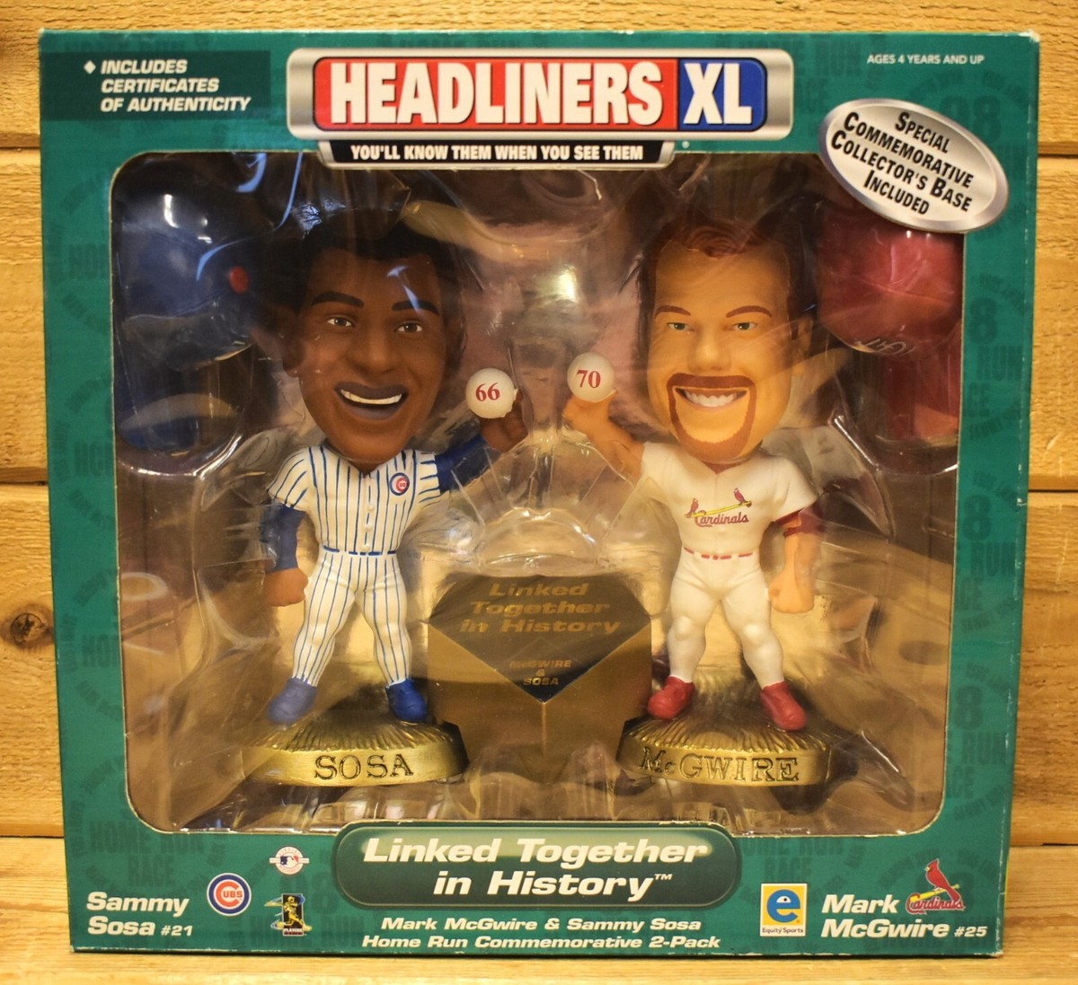 Mark McGwire & Sammy Sosa フィギュア 2-Pack Sammy Sosa & Mark McGwire Headliners XL Figures The Great