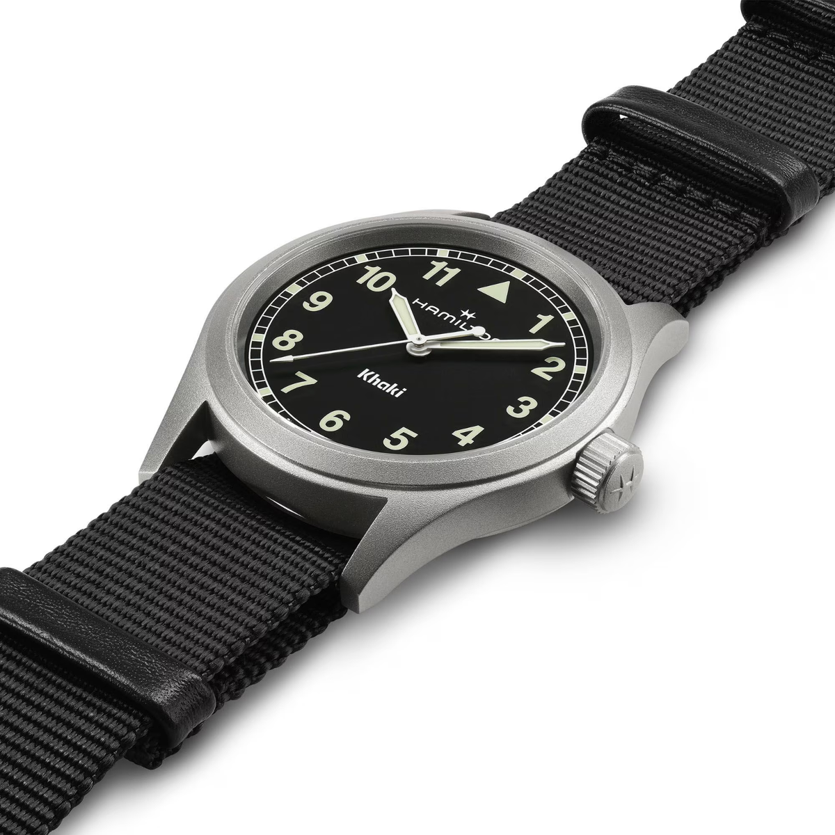 New Hamilton Khaki Field Quartz 38mm Black Dial Men's Watch