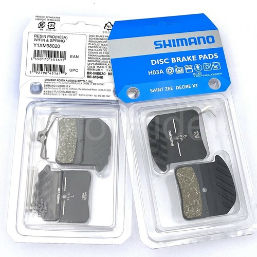 2x Shimano H03A SAINT M820 ZEE XT M8020 Resin Disc Brake Pads Ice Tech Y1XM98020 - Picture 2 of 10