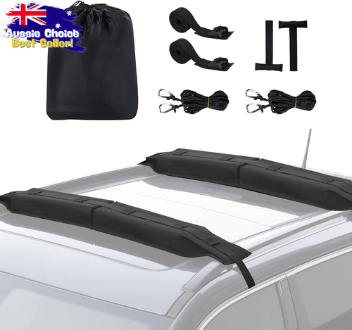 Soft Roof Rack Pads, Kayak, Surfboard, SUP, with Straps & Bag - Picture 9 of 12