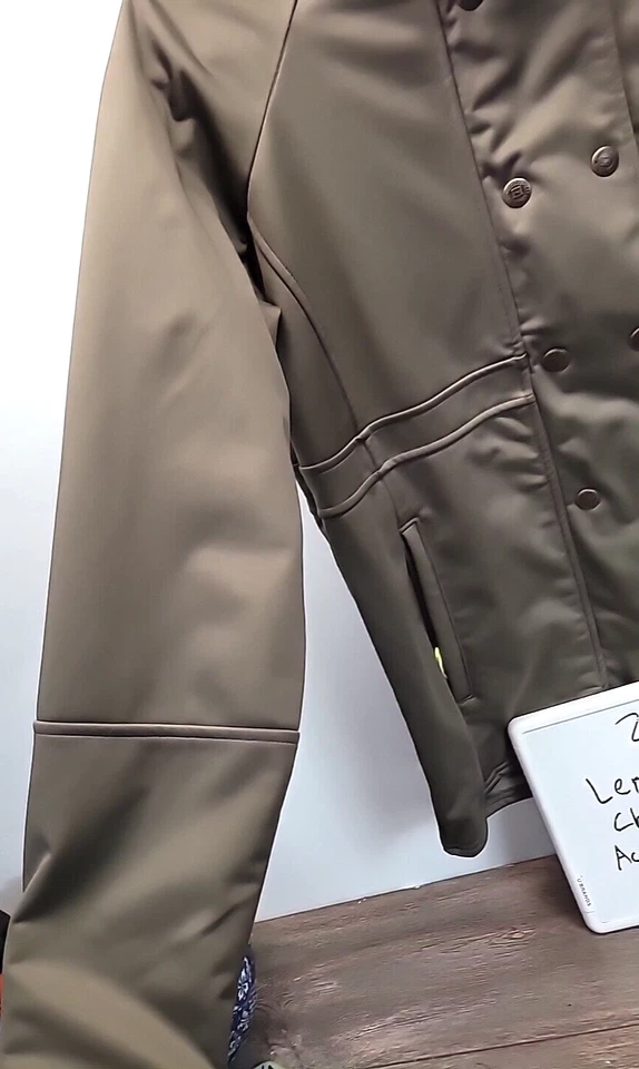 Avalanche Guardian Fleece Lined Jacket Mens 2XL Full Zip Windbreaker Olive Green - Image 3 of 4