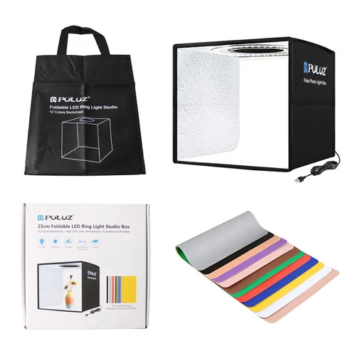 24" LED Photo Studio Light Box Portable Folding Photography Shooting Tent Kit - Bild 60 von 84